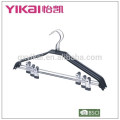 Juego de colgador de ropa de la camisa del metal del PVC 3pcs con los clips del metal